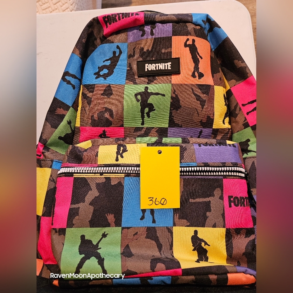 Fortnite Kids Multi-Color Patchwork Backpack - Picture 7 of 7